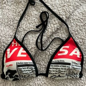 Authentic versace bikini triangle top